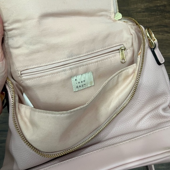 A New Day Women’s Light Pink Faux Leather Mini Backpack - Picture 11 of 13